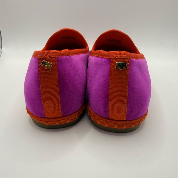 BIRDIES “The Heron” Women’s Hot Pink Velvet Espadrille Loafer Flats Size 6.5 - Picture 8 of 14